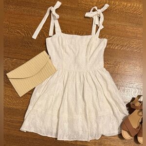 Altar’d State White Eyelet Dress. Size small. Never worn.